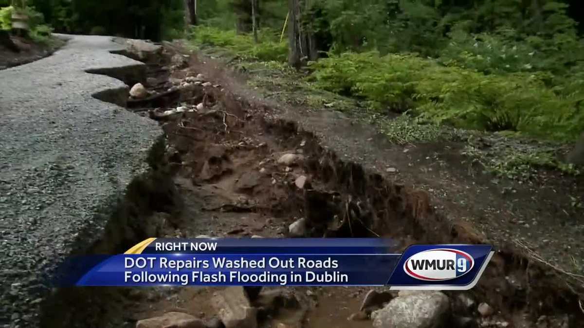 DOT repairs washed-out roads following flash flooding in Dublin
