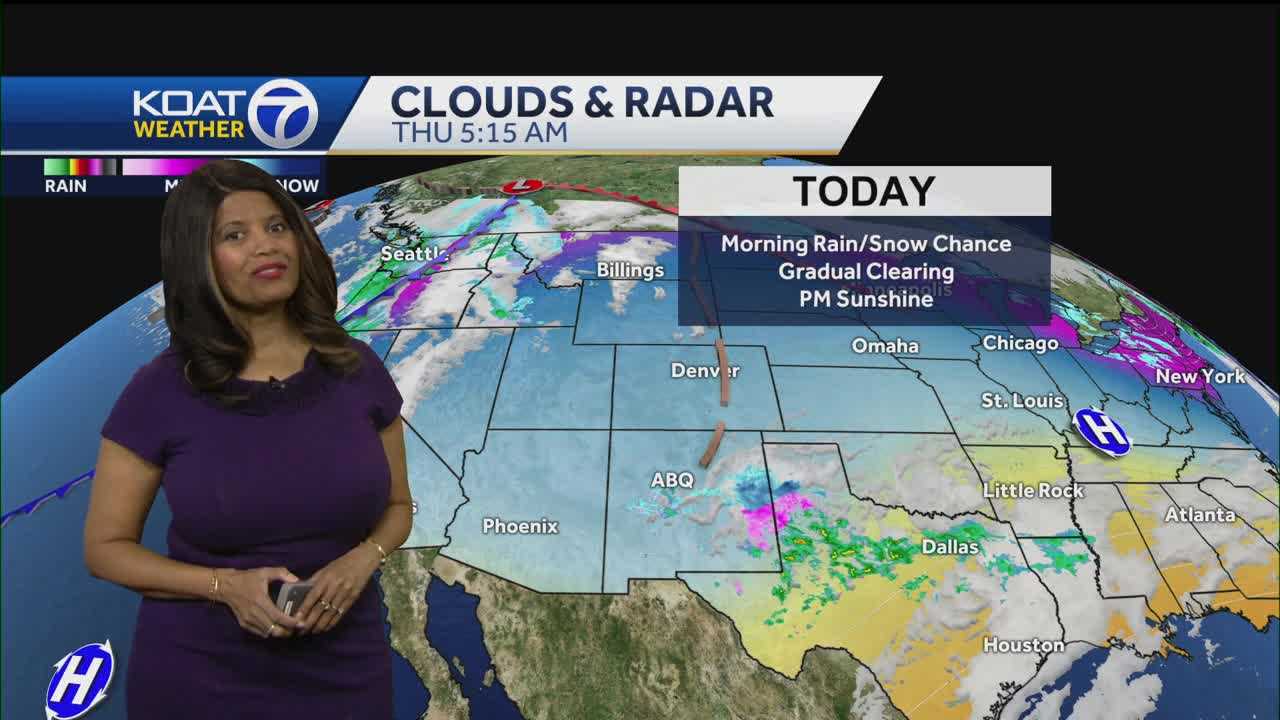 Snow For Some In The Morning With Clearing Skies