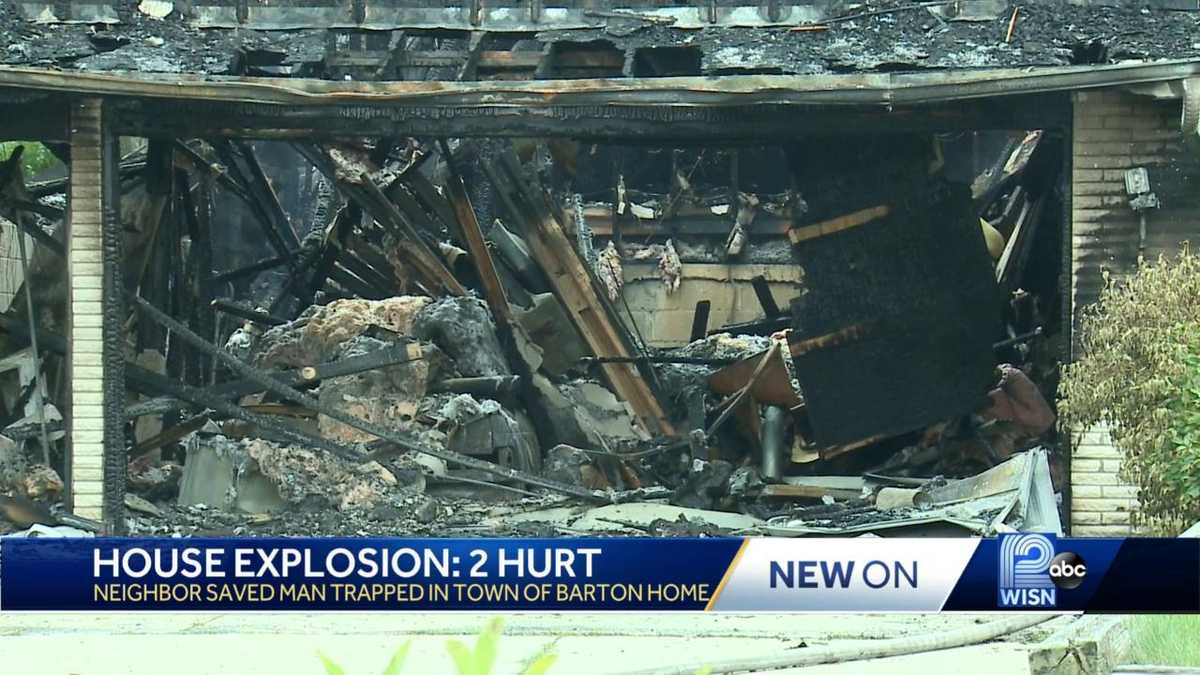 2 people hurt in house explosion, fire