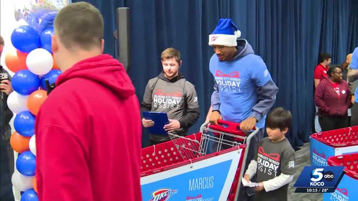 Oklahoma City Thunder spreads holiday cheer with local families