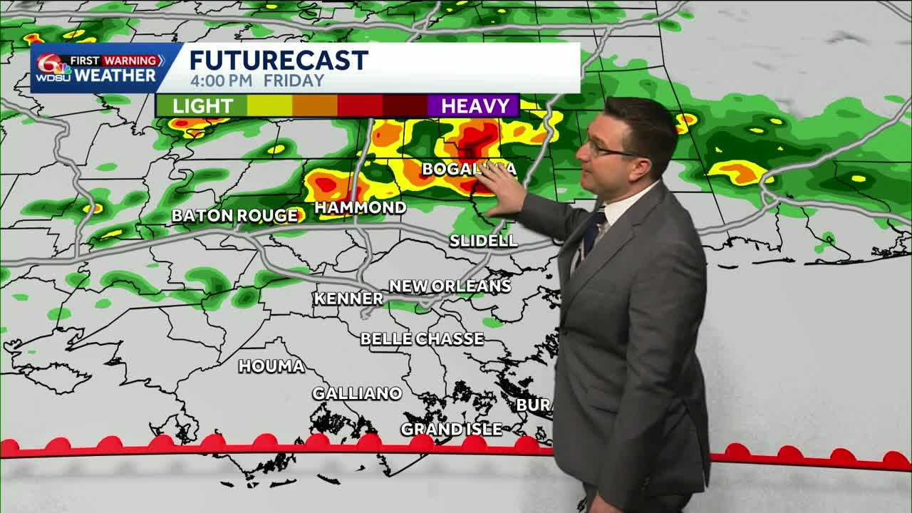 Higher rain chances coming Friday through the weekend