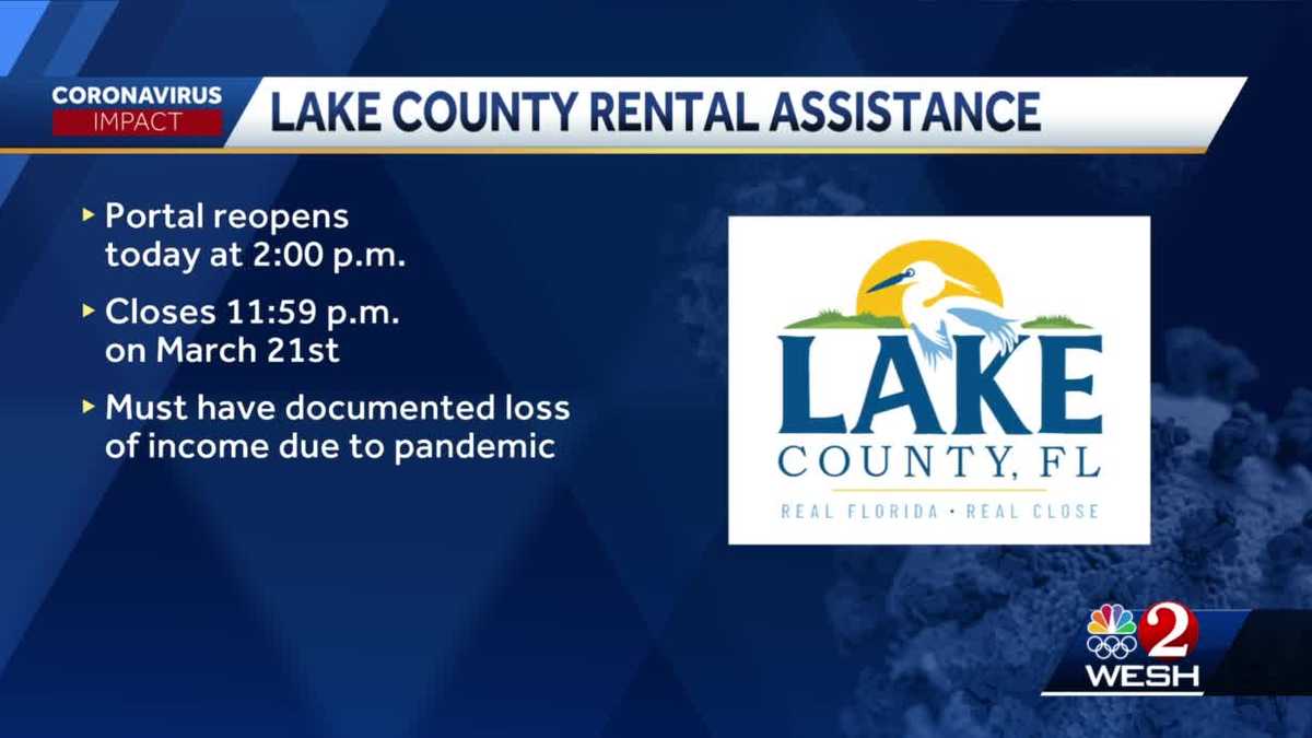 Lake County rental assistance portal to open