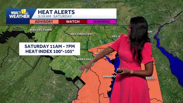 Hot and humid, smoky and stormy across Maryland