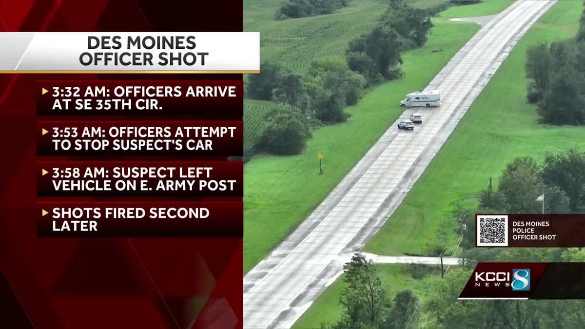 Des Moines, Iowa police officer injured in shooting; suspect killed