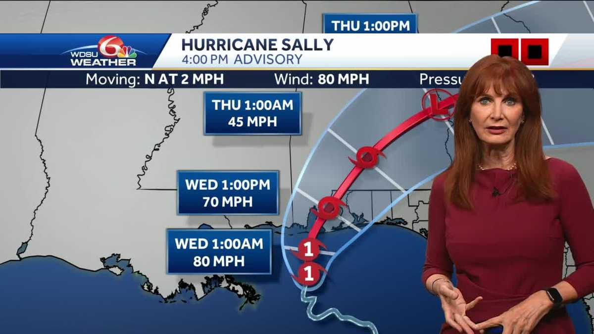 Sally heading towards Alabama