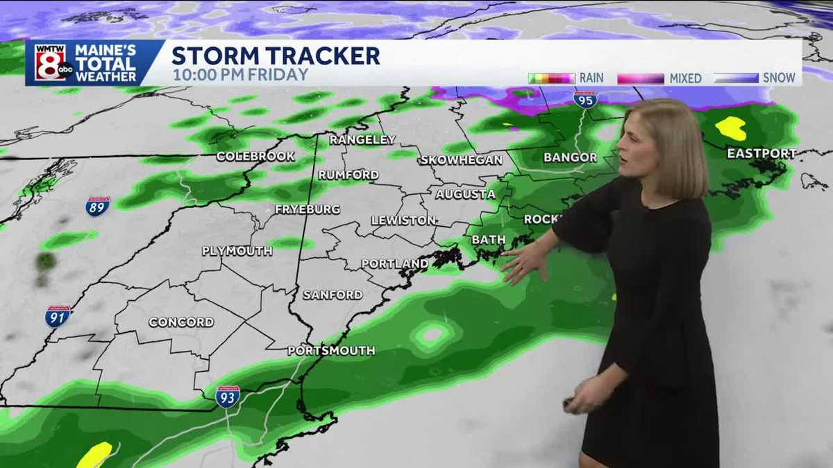 Breezy with light rain tonight, snow to rain up north