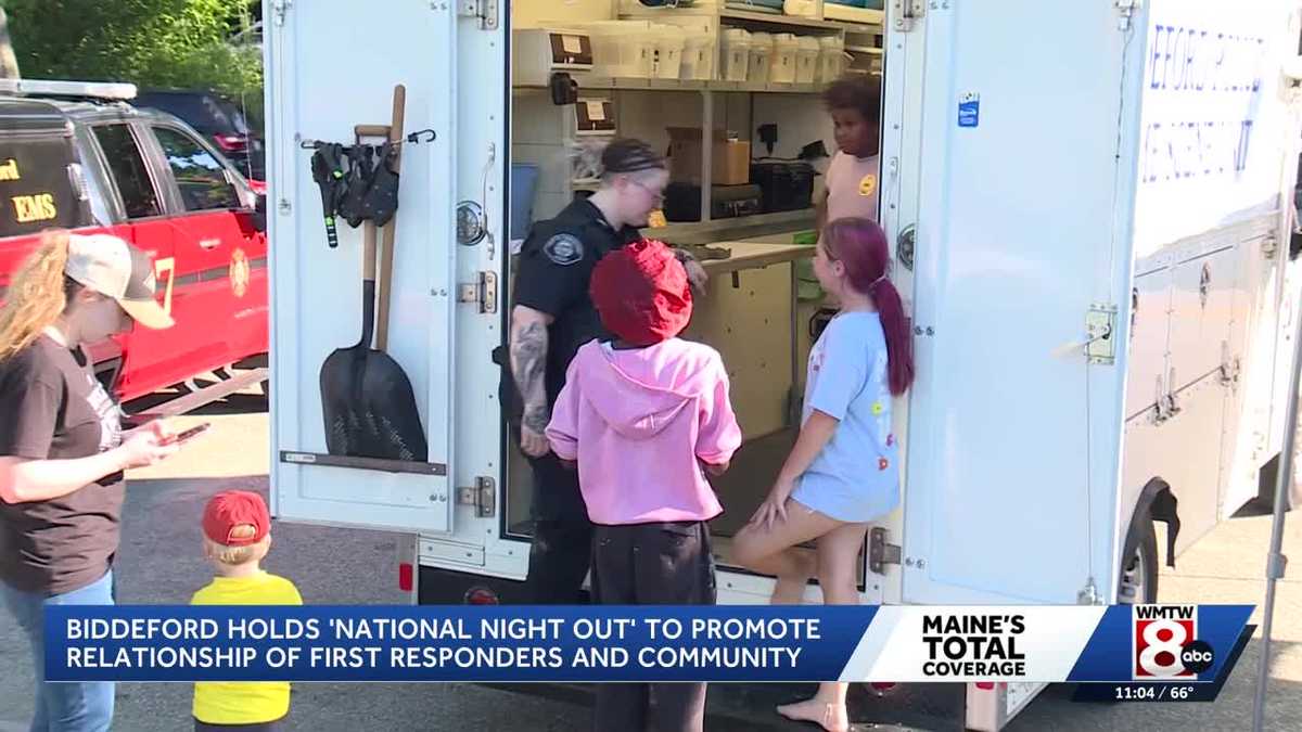 Biddeford celebrates 'National Night Out,' weeks after deadly shooting