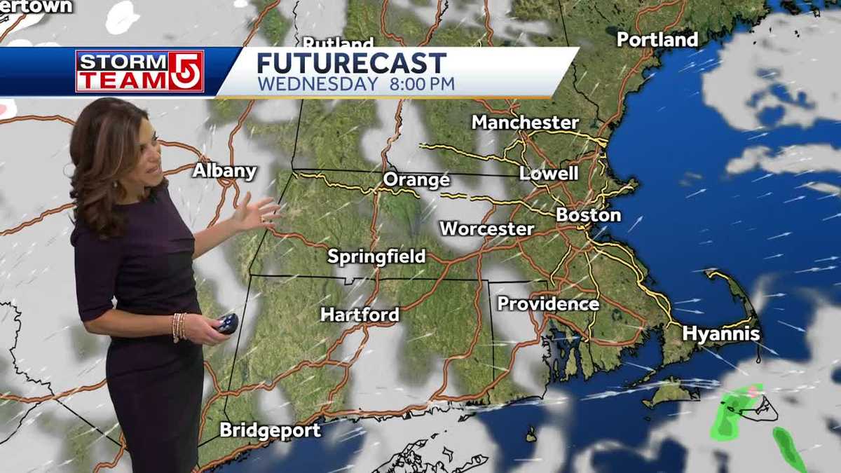 Video: Chilly day before return to moderate temperatures