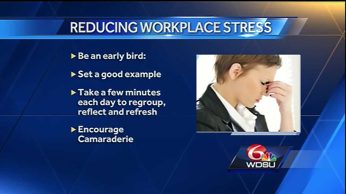 Four ways to reduce workplace stress