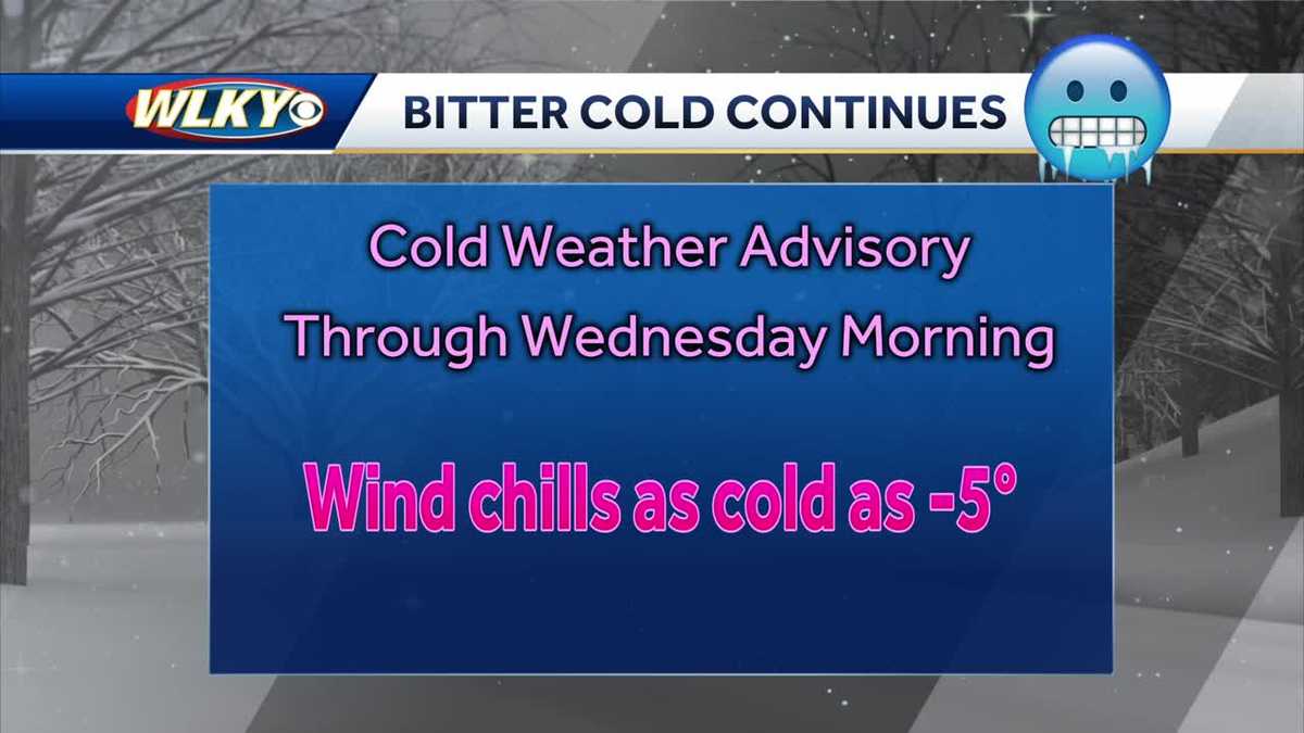 Cold weather advisory in effect