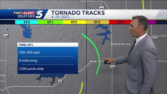 Oklahoma Tornadoes: Tracks of five confirmed tornadoes - Vimarsana News