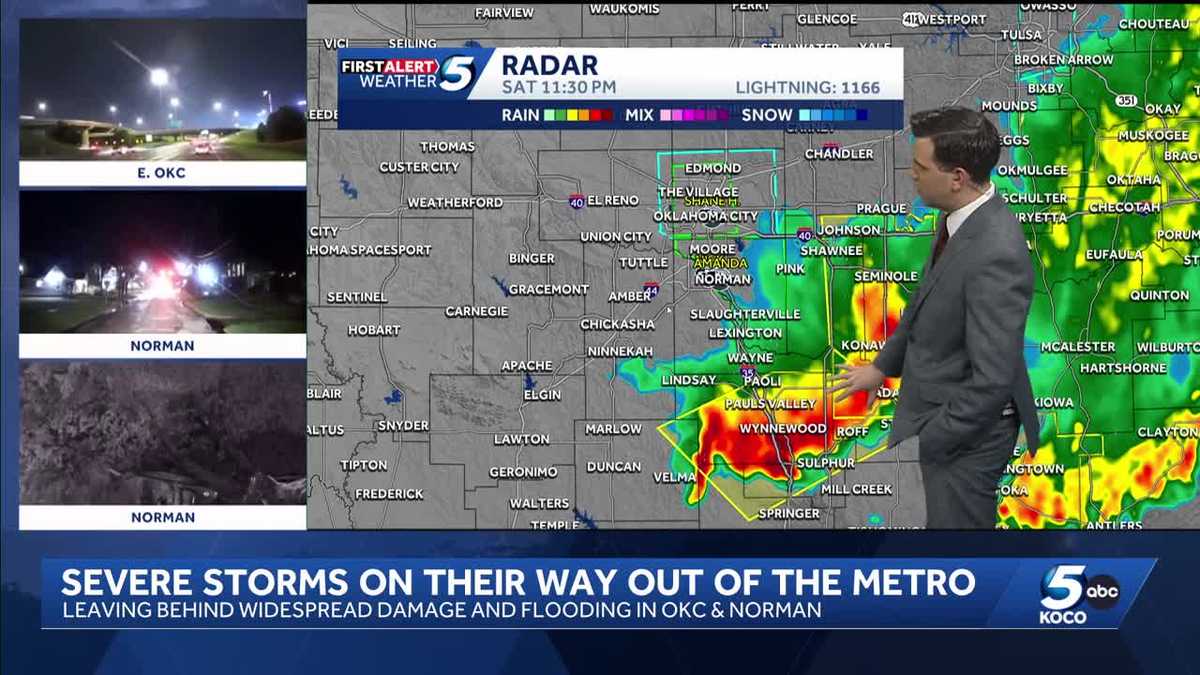 UPDATES: Tracking severe storms across Oklahoma - KOCO