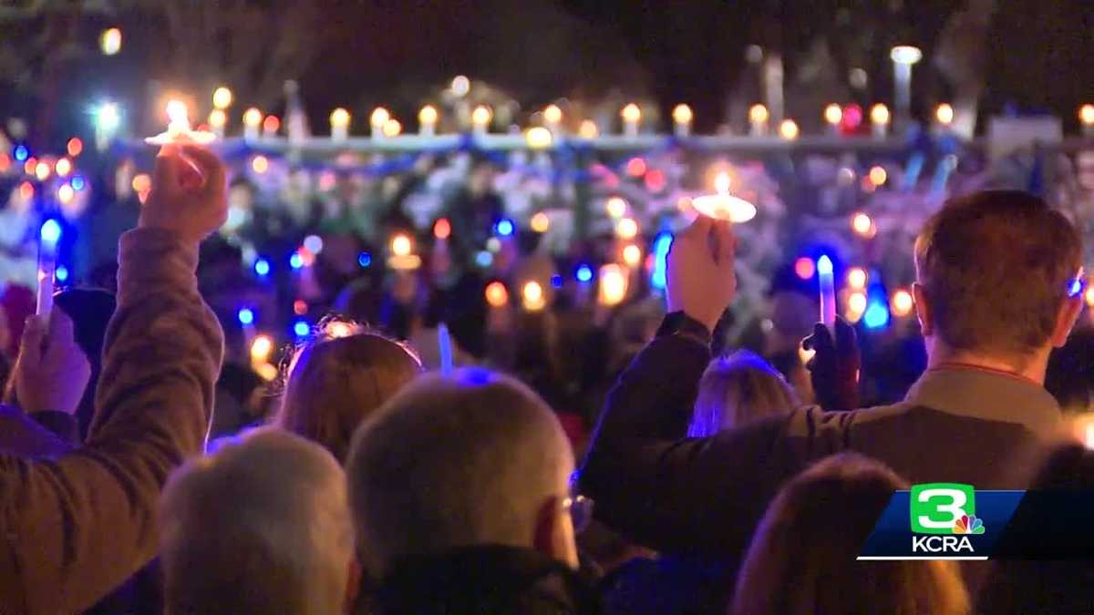 Hundreds attend vigil to honor fallen Davis police officer