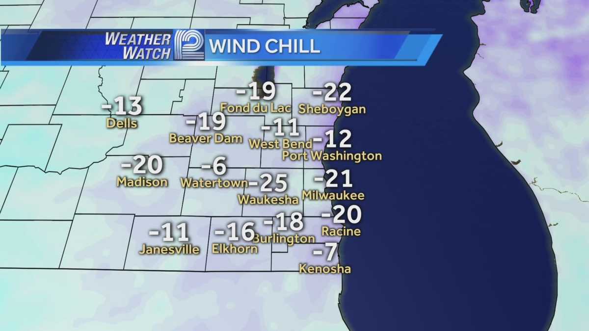 Wind chill advisory lasts until 10 a.m.