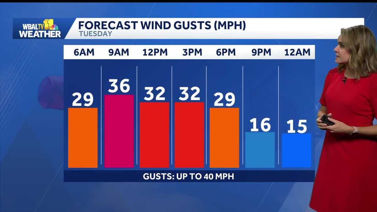 Cold with Gusty Winds Through Tuesday