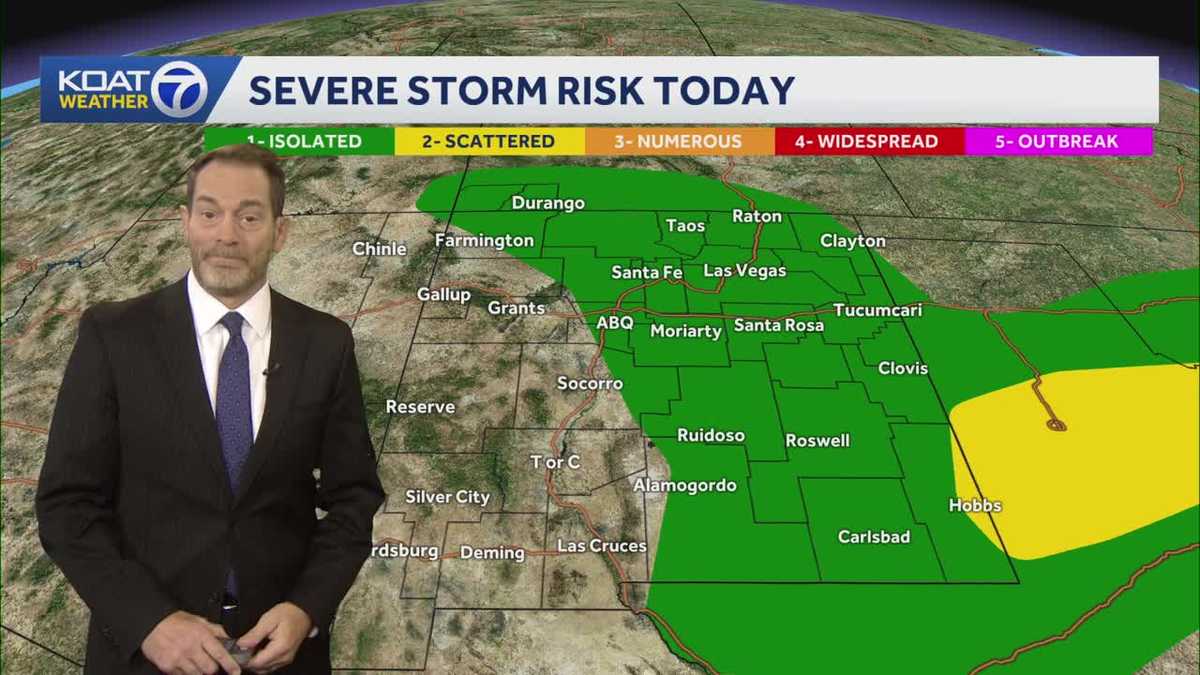 Rain and storms moving through today with a severe weather threat in play
