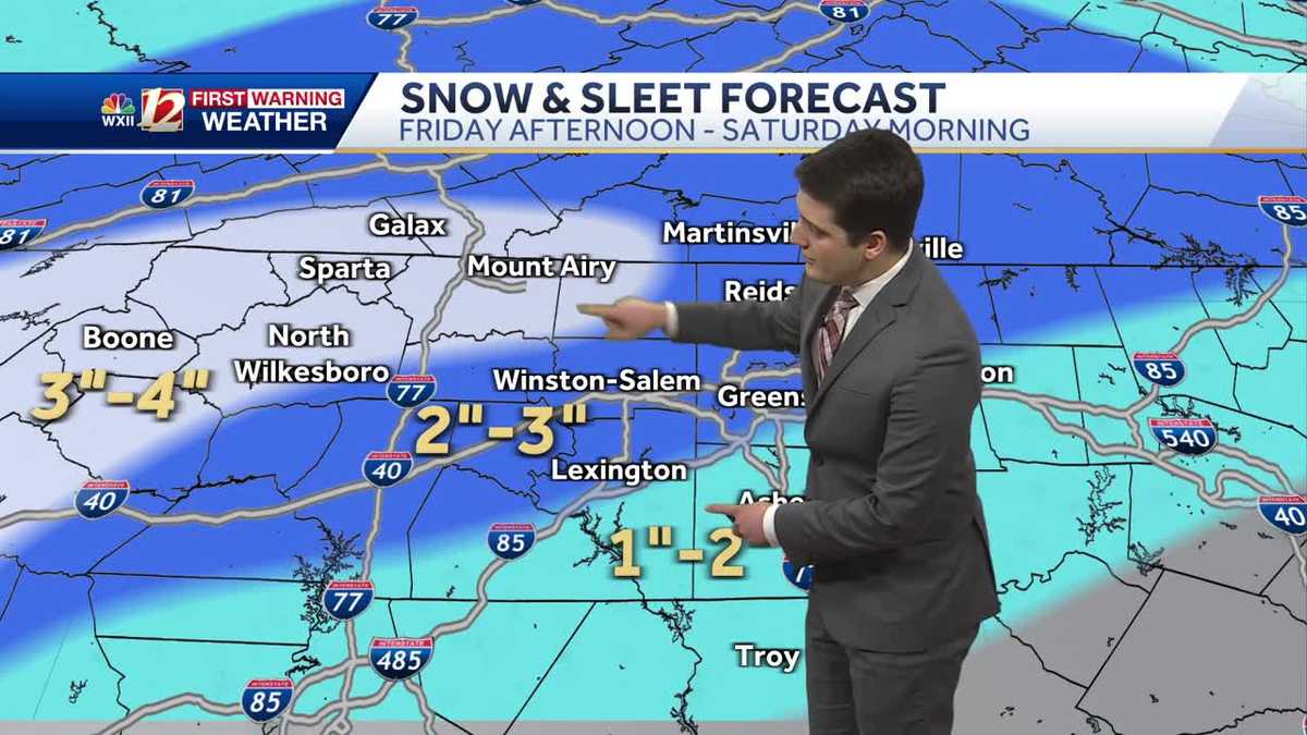 WATCH: Winter storm on the way, snow starts Friday afternoon