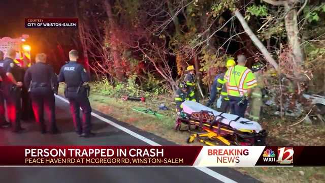 North Carolina: Winston-Salem fire crews: Person trapped following an accident on Peace Haven and McGregor roads - Vimarsana News