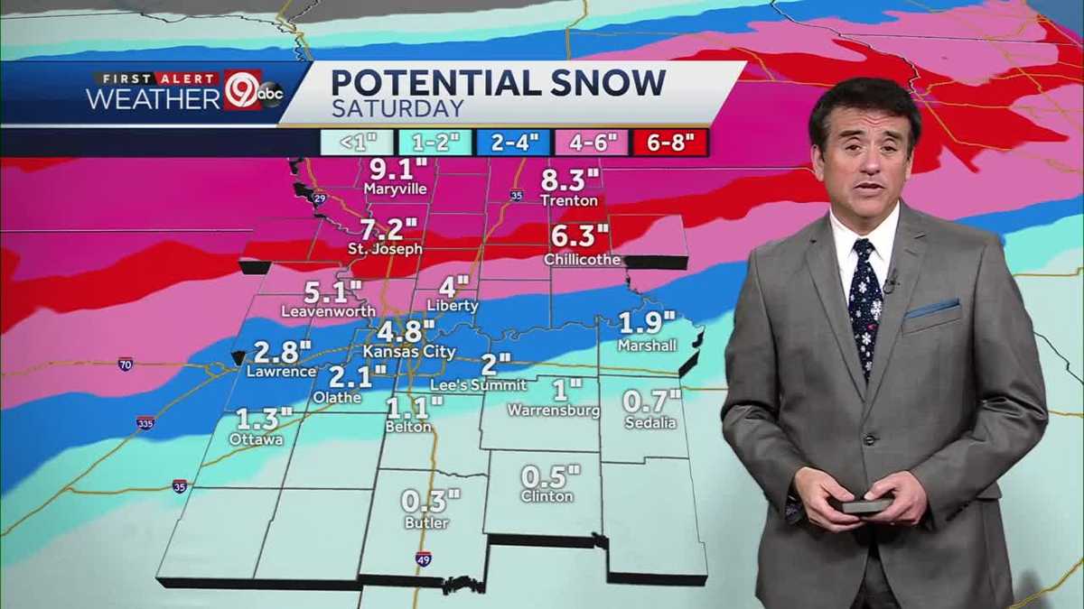 KANSAS CITY WEATHER: Mix of wintry precipitation to begin early Saturday