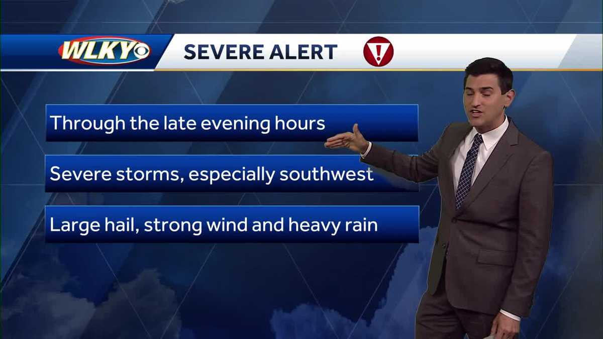 Overnight rain and storms, trending drier Thursday