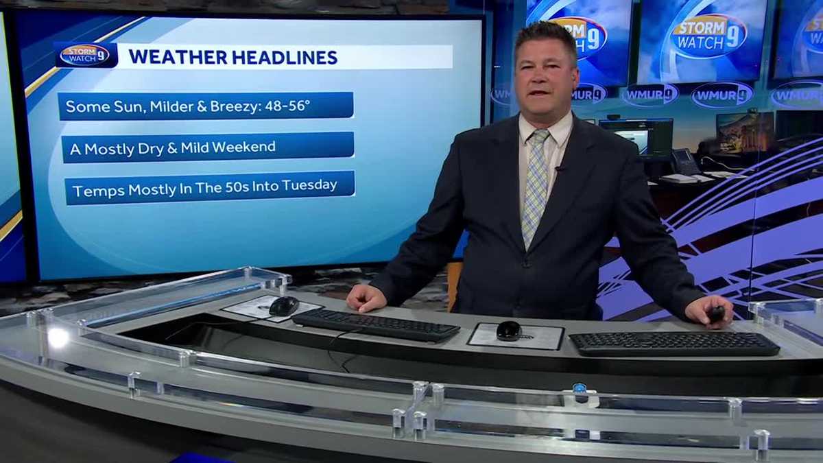 NH forecast video Temperatures climb into afternoon
