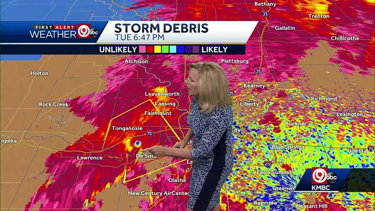 Debris from Linwood, Kansas, found more than 50 miles away after tornado