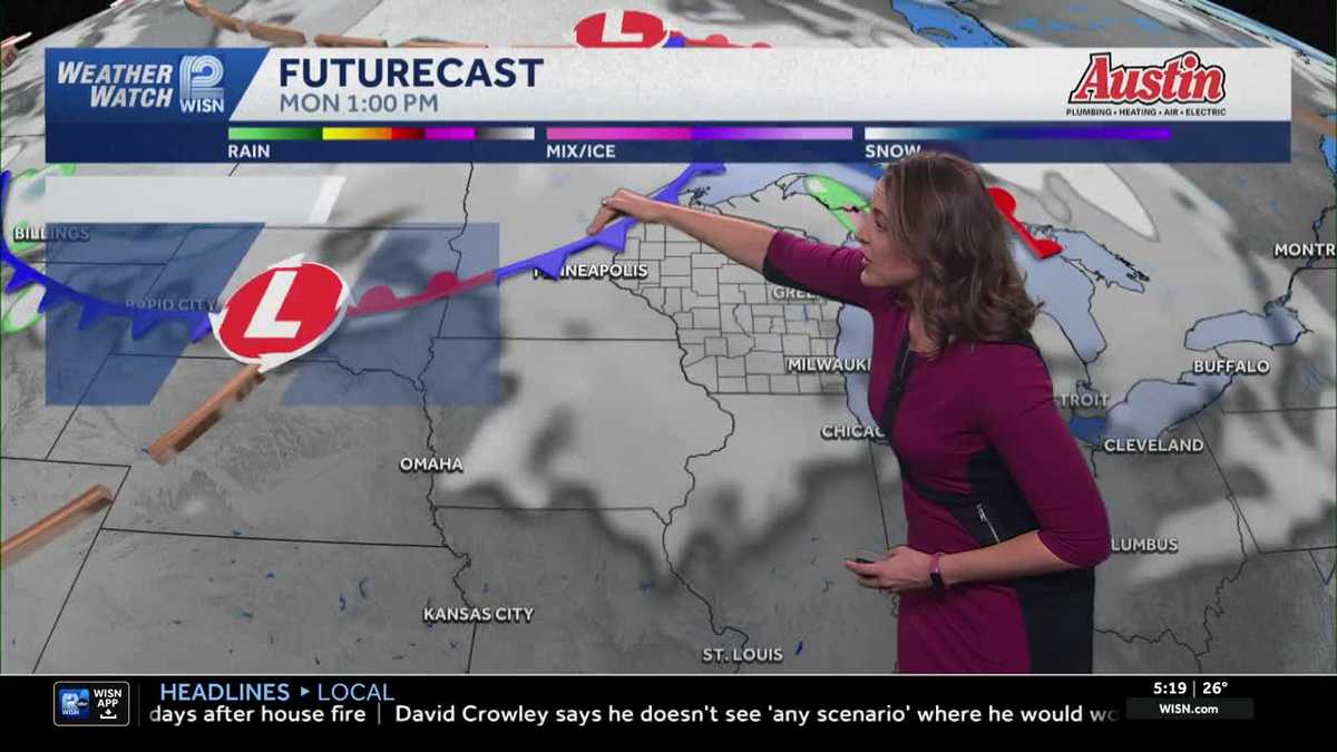 Workweek warm-up in SE Wisconsin