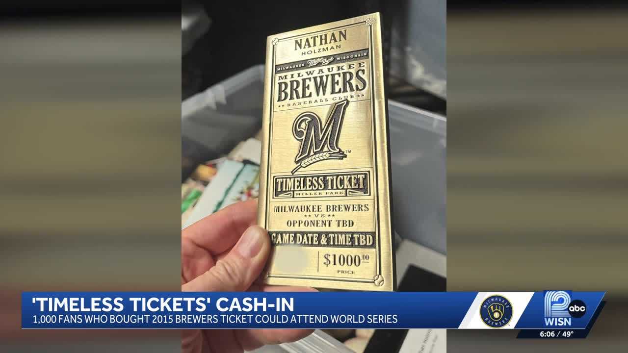 Brewers fan hopes 'Timeless Ticket' secures World Series seat
