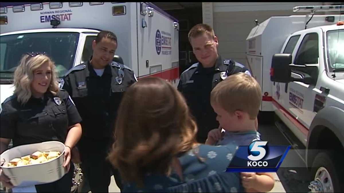 Norman boy reunited with first responders who saved his life