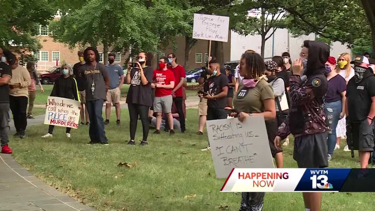 Dozens of Birmingham protesters demanding justice for George Floyd