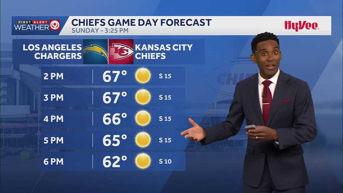 Another chilly start Sunday, but temps will warm up in time for Chargers vs. Chiefs