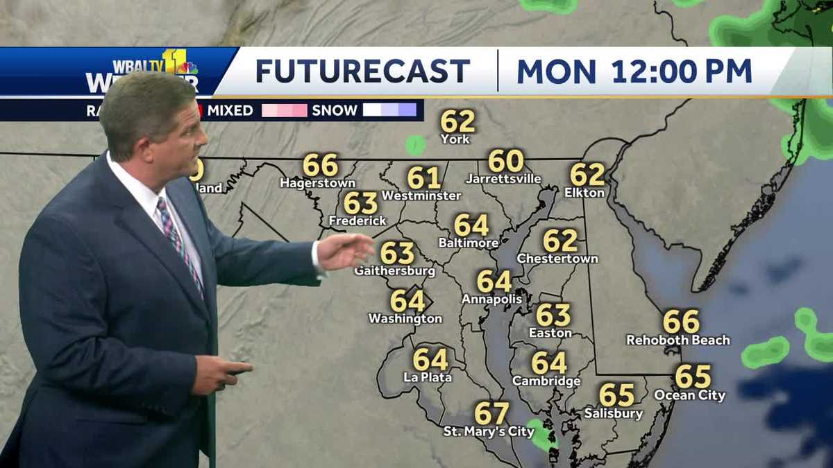 Temperature drop amid lingering showers and fog