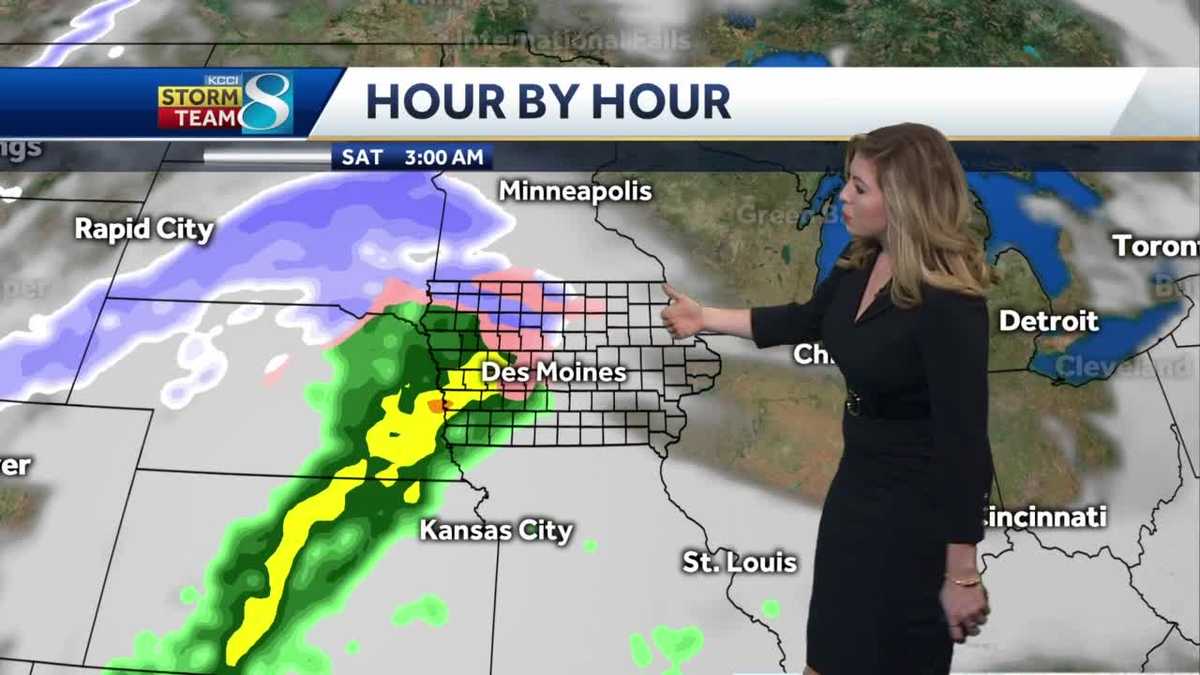 Tracking storm system headed for Iowa