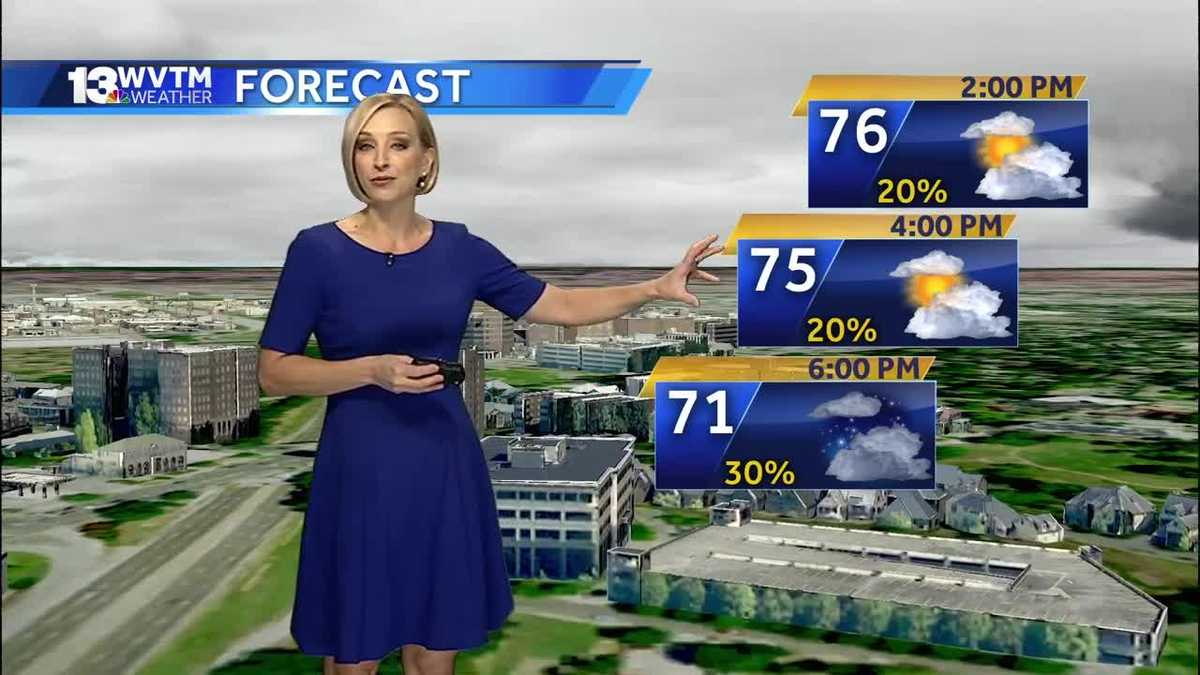 Showers and storms more likely on Tuesday
