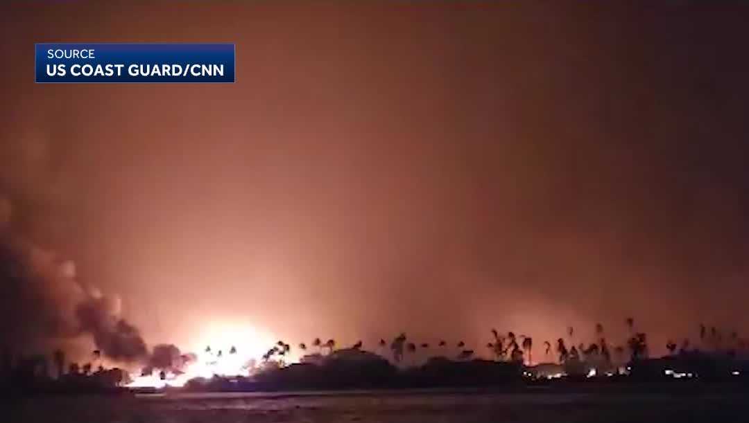 Residents In Maui Escape Wildfire By Jumping Into The Ocean