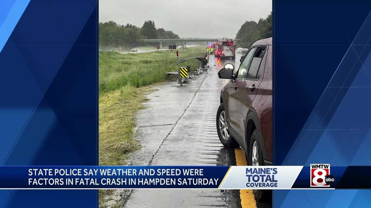 Crash in Hampden leaves 63year old driver dead