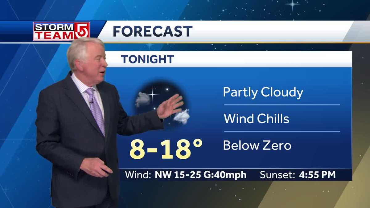 Video: Sunny, but cold and windy Thursday