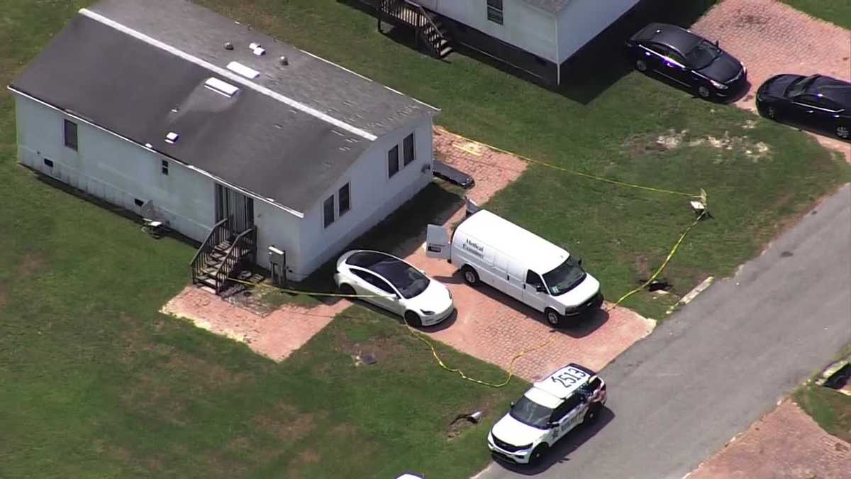 Crime scene tape surrounds home in Sumter County after shooting involving deputy