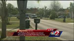 Man killed after police-involved shooting outside Palm Bay home