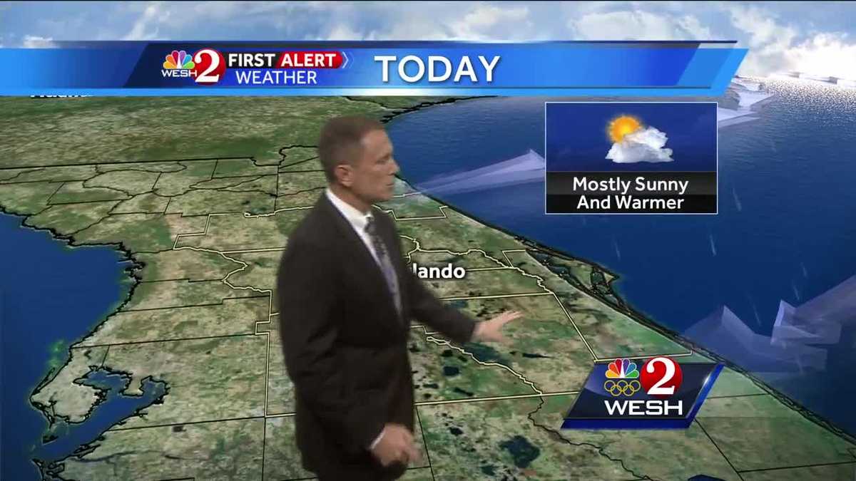 Mostly sunny and warm Thursday