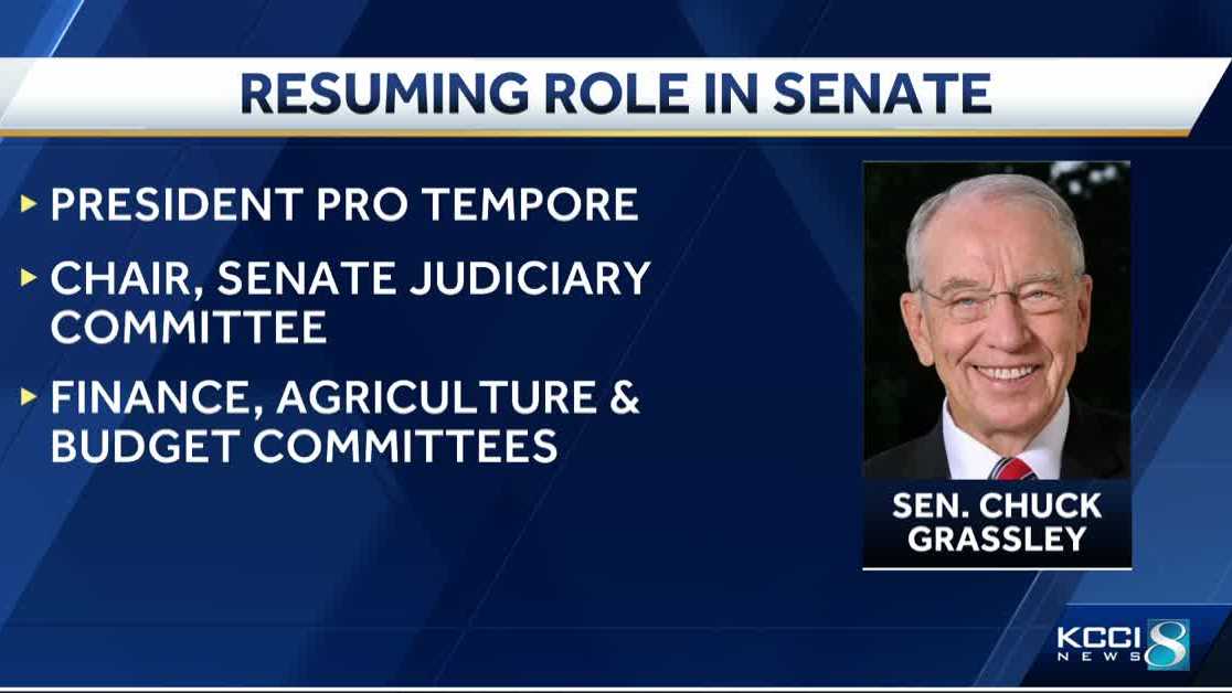 U.S. Sen. Chuck Grassley to retake position as Senate president pro ...