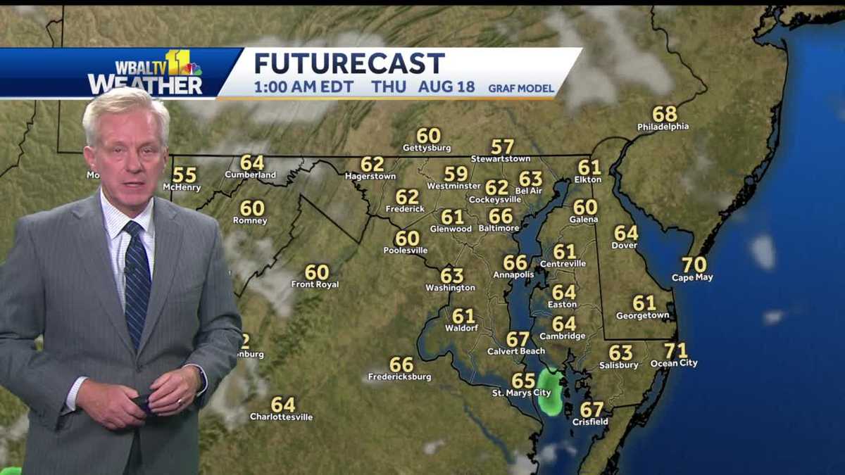 Scattered thunderstorms to clear out late Wednesday night