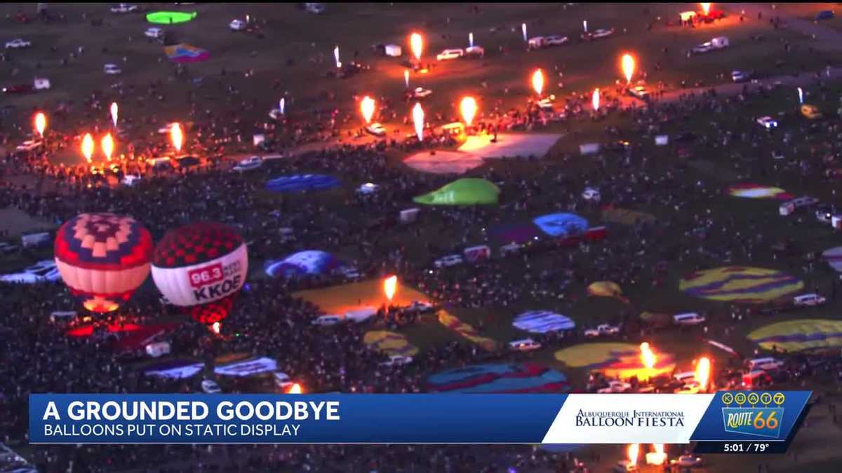 Balloon Fiesta ends with static display