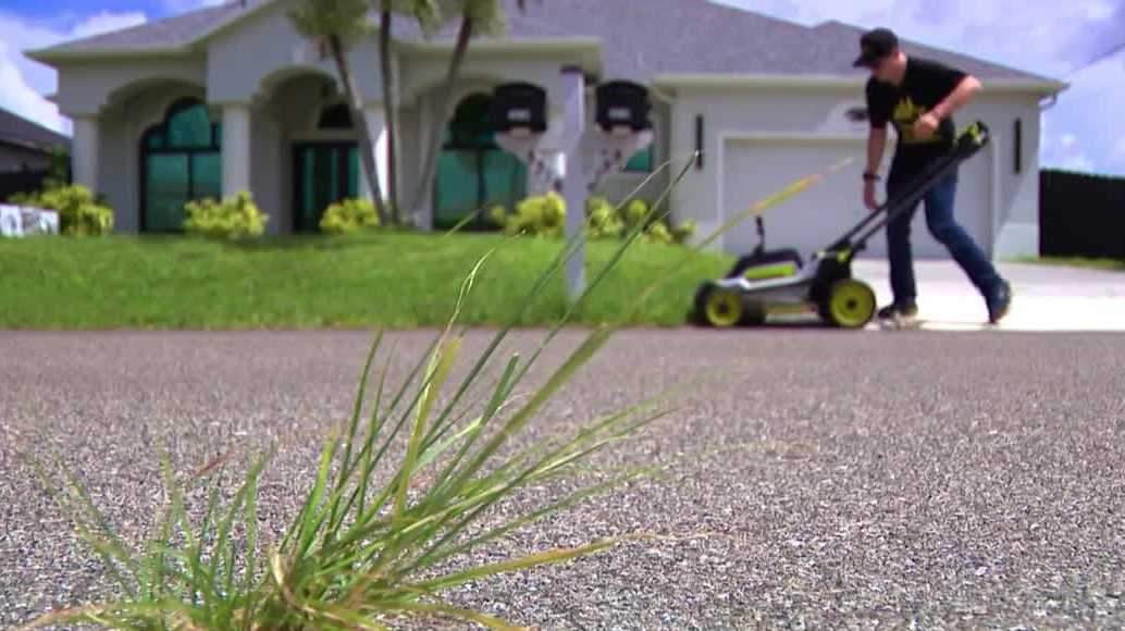 Cape Coral teen drives kindness forward in 50 yard lawn mowing challenge