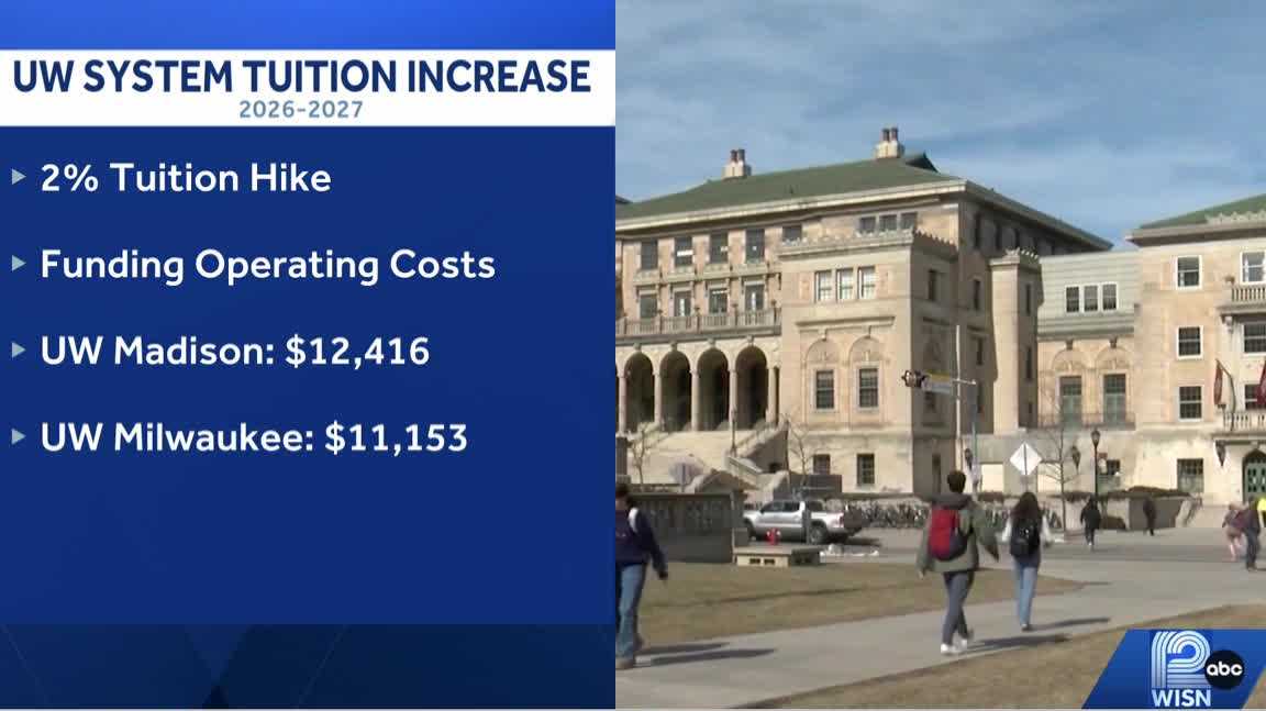 UW Board of Regents approves 2% tuition increase for 2026-27 - WISN