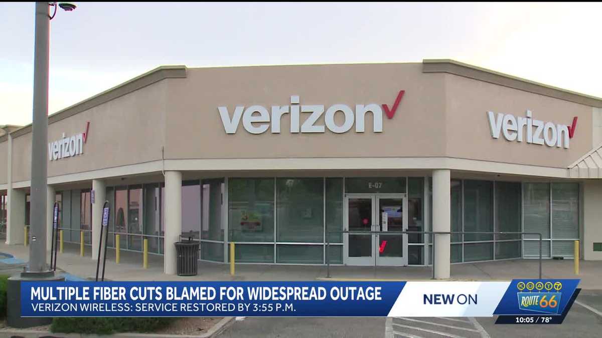Verizon service restored after fiber line cut impacted service in New Mexico