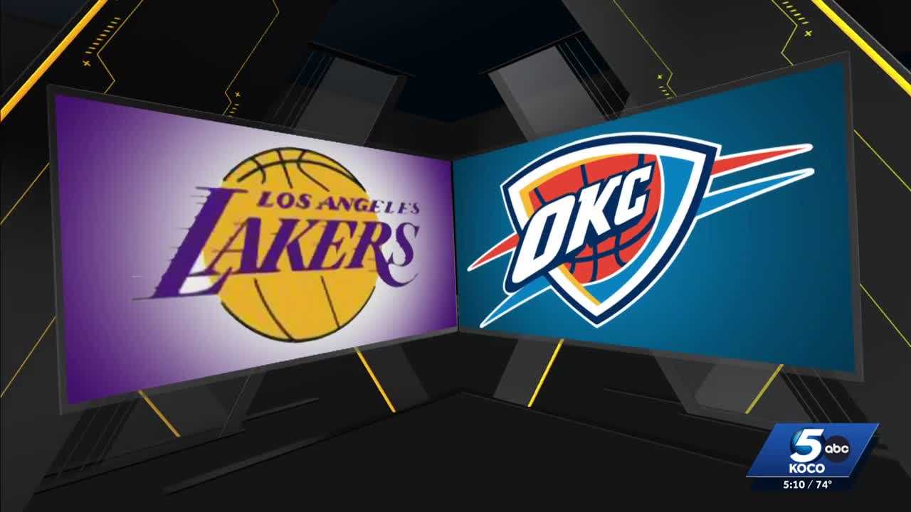 Thunder looking for back-to-back wins against Los Angeles Lakers at Paycom Center
