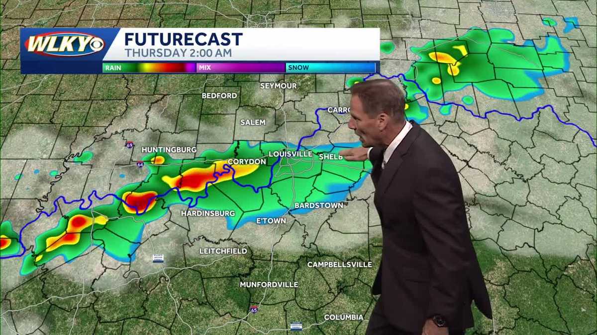 Few storms possible overnight, mainly dry Thursday