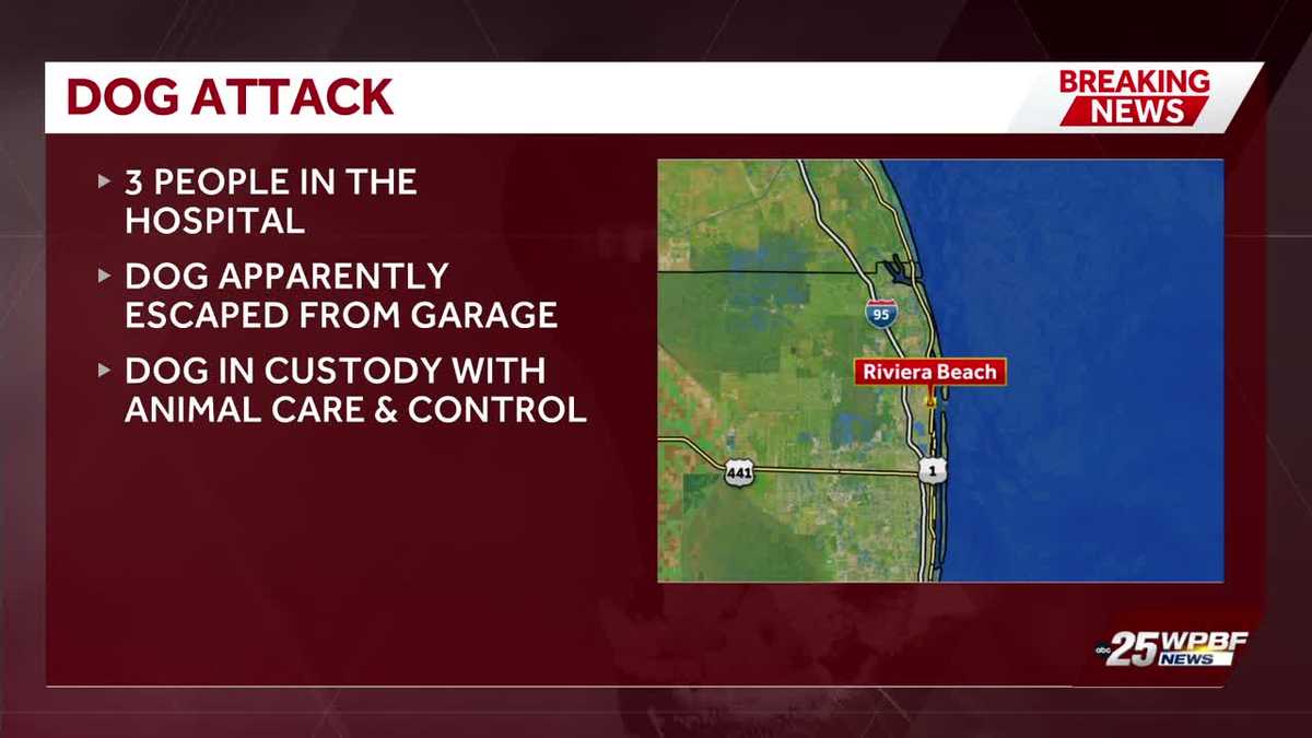 3 people hospitalized after dog attack in Riviera Beach