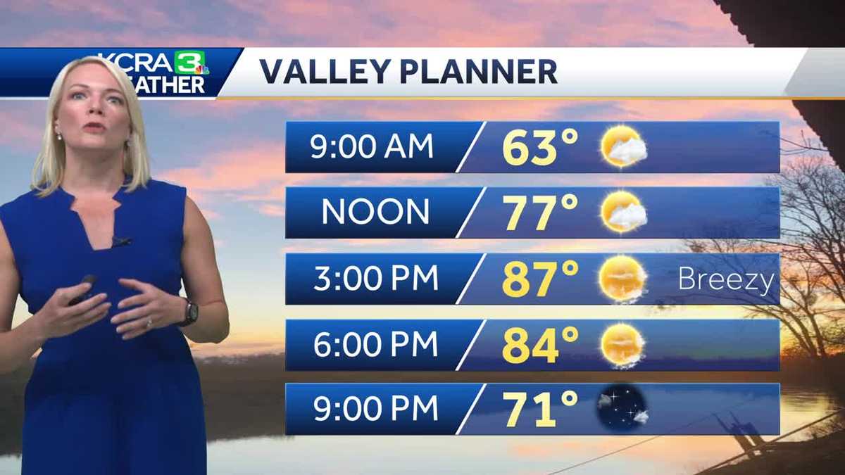 Northern California forecast: Cooler temperatures below average on Monday